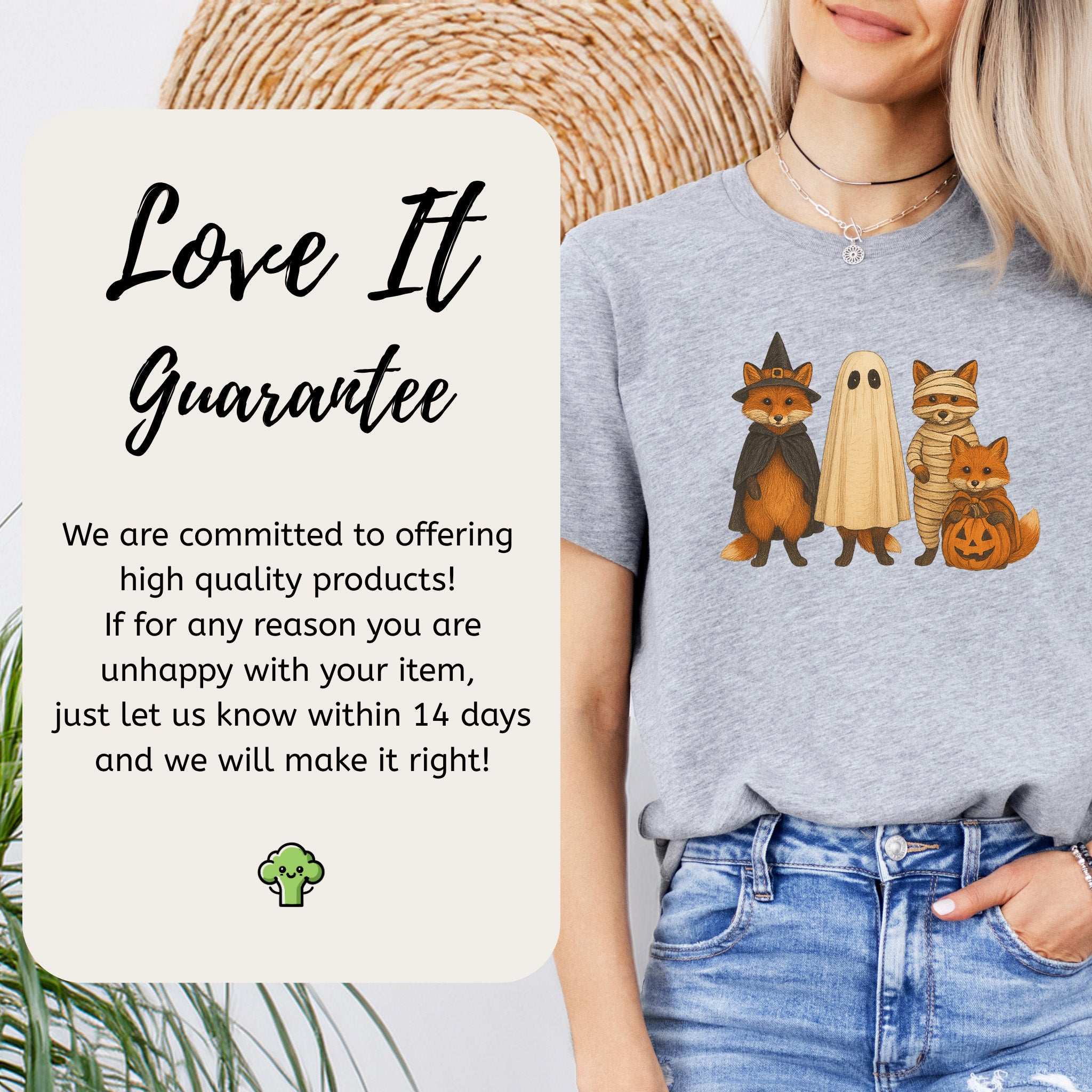 Spooky Fox Squad T-Shirt – Cute Woodland Halloween Costume Tee