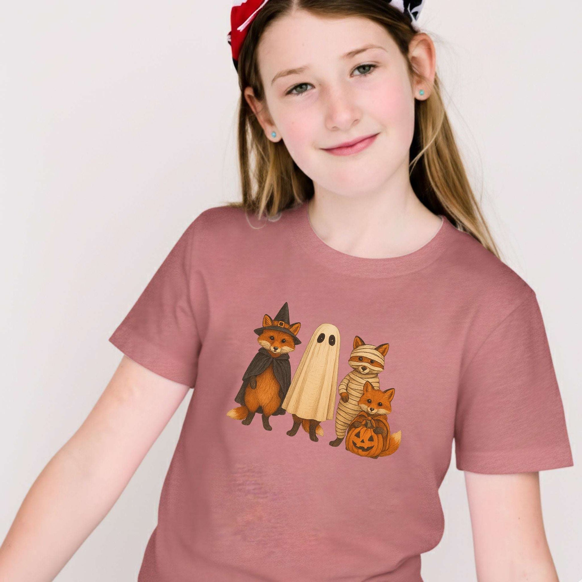 Spooky Fox Squad Youth T-Shirt – Woodland Halloween Costume Crew