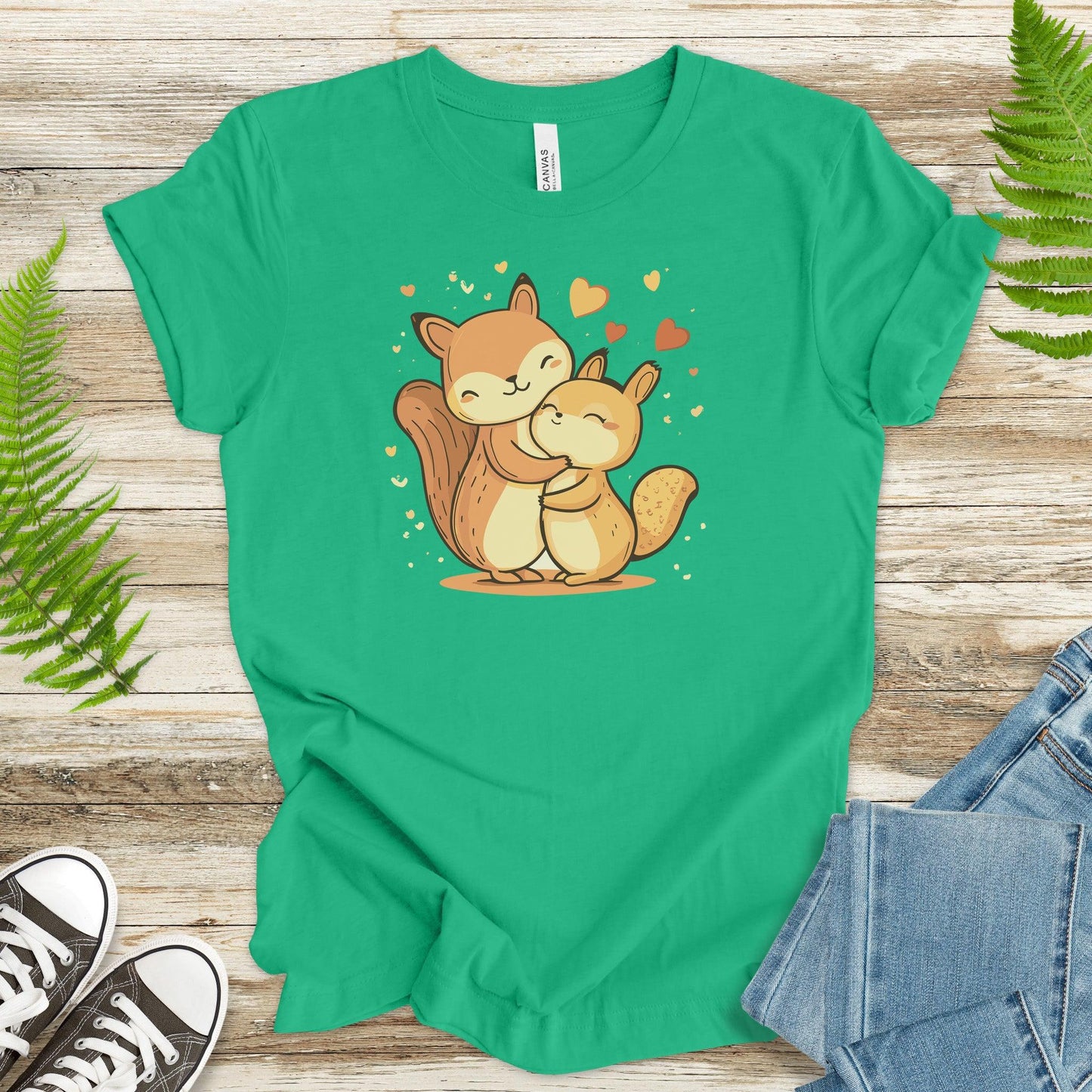 Squirrel Love – Cute Hugging Squirrels T-Shirt - TShirtree