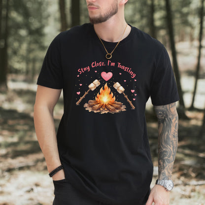 Stay Close I’m Toasting Cute Marshmallow Campfire T-Shirt