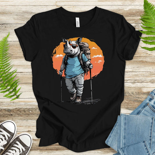 Sunset Hike with Rhino T-Shirt