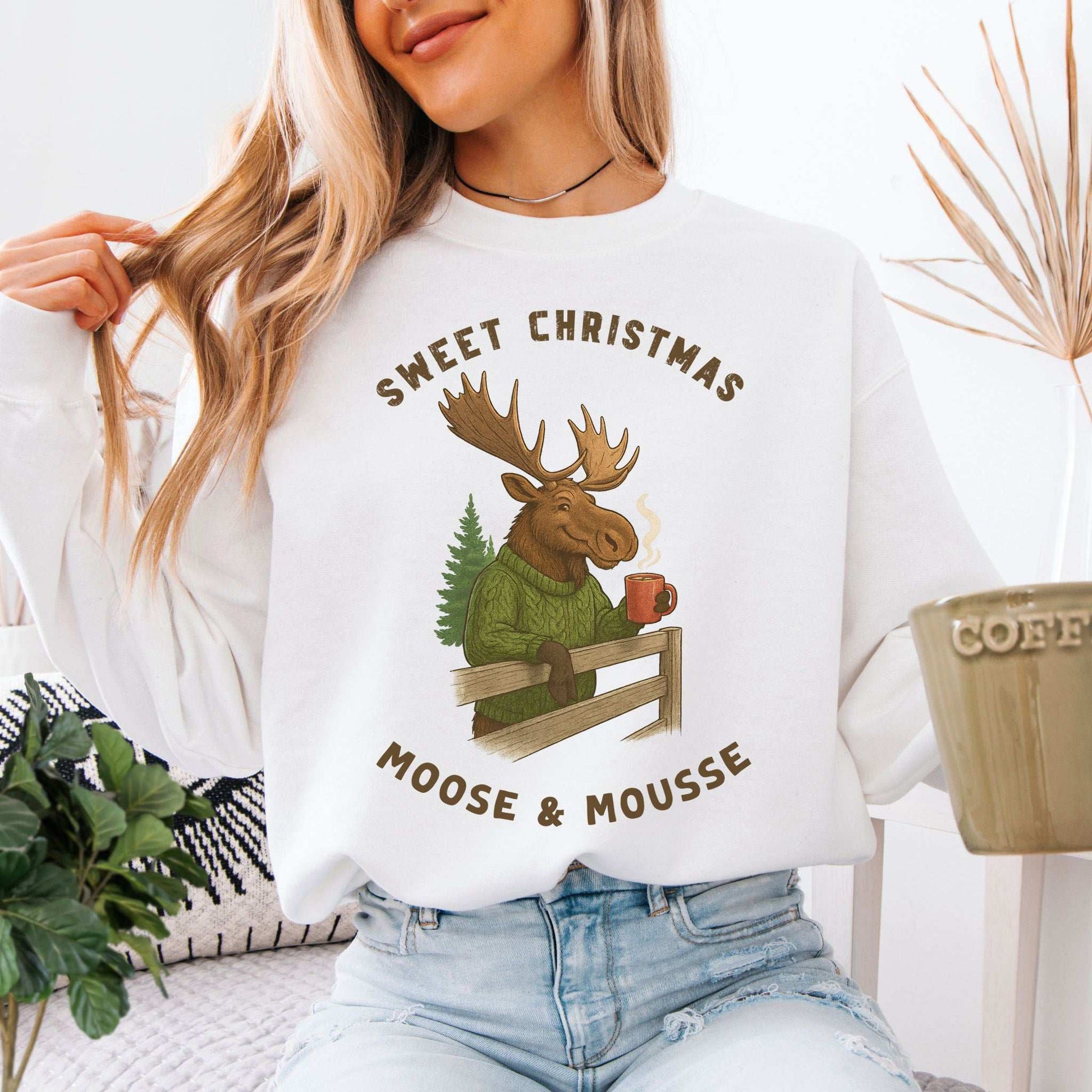 Sweet Christmas Moose & Mousse - sweatshirt