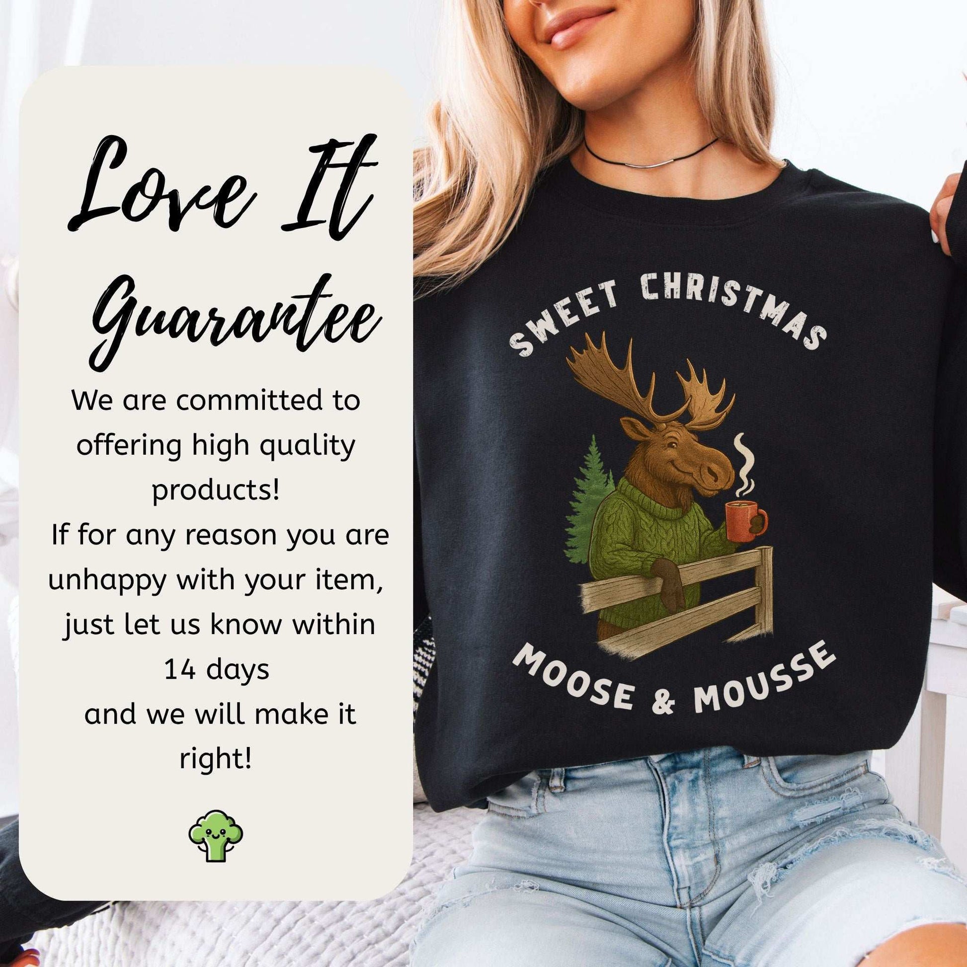 Sweet Christmas Moose & Mousse - sweatshirt