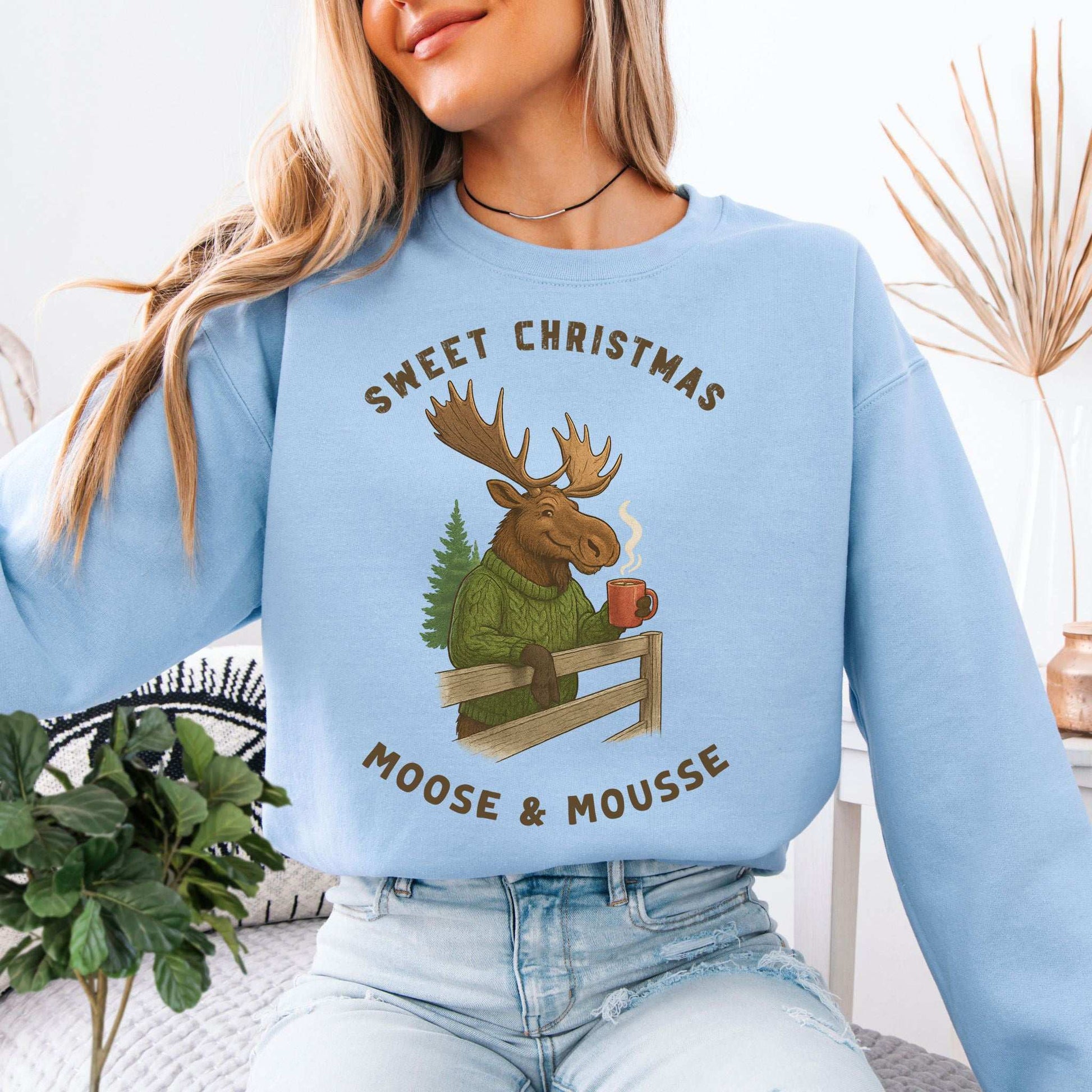 Sweet Christmas Moose & Mousse - sweatshirt