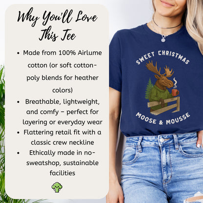 Sweet Christmas Moose T-Shirt – Funny Holiday Forest Gift Tee
