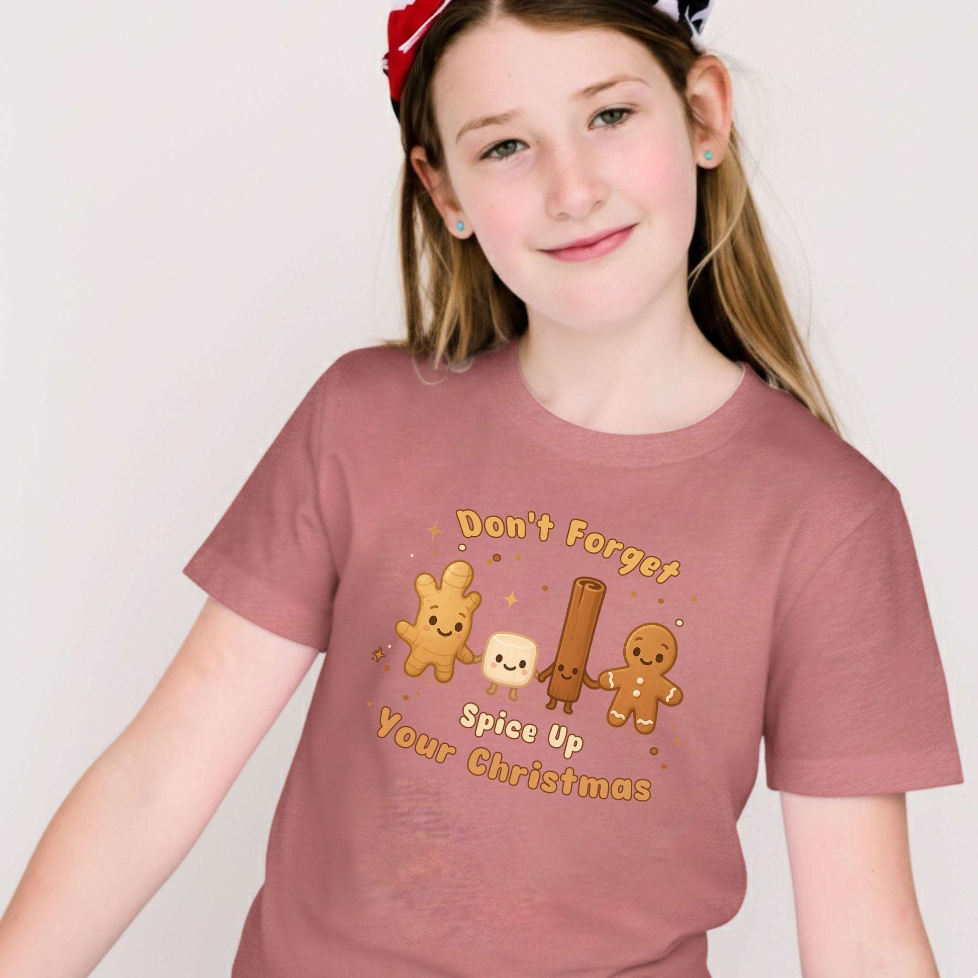 Sweet Holiday Squad Kids T-Shirt – Funny Gingerbread Spice Christmas Tee, Youth Tee
