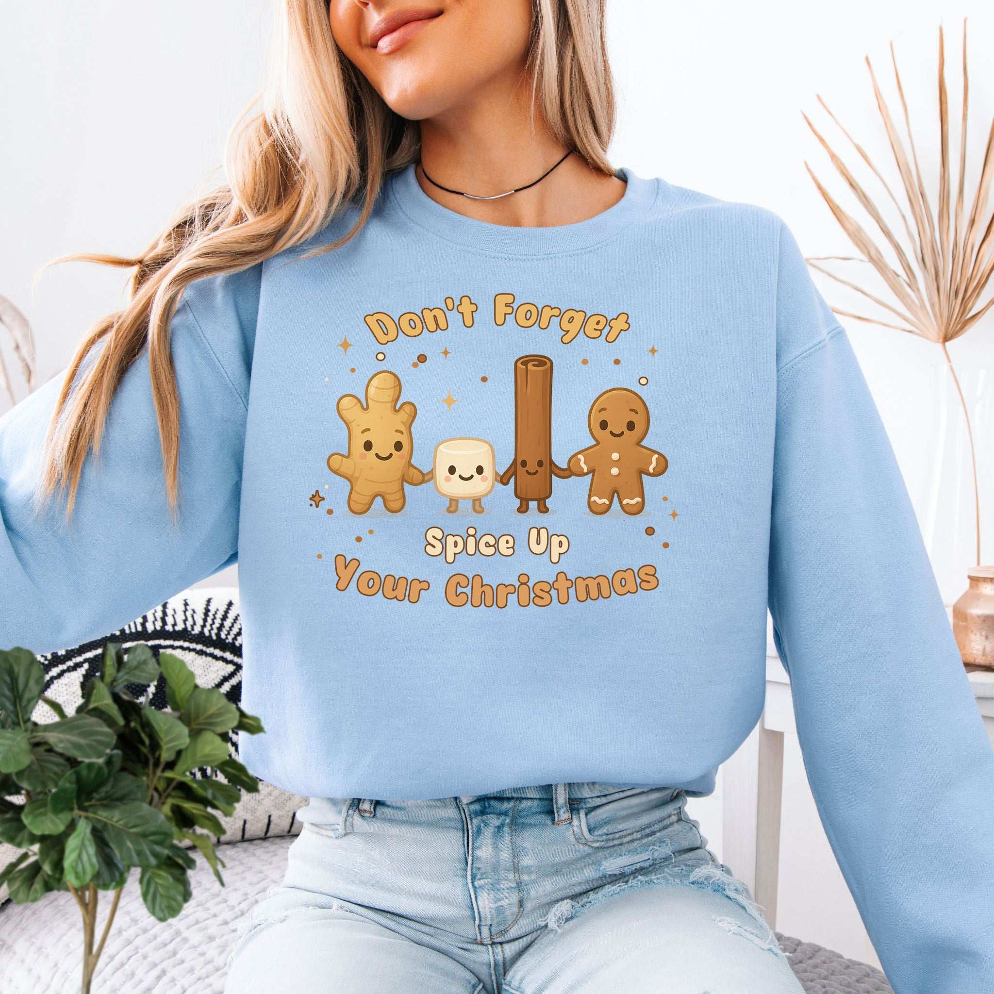 Spice Trio Holiday Sweatshirt – Funny Gingerbread & Marshmallow Gift