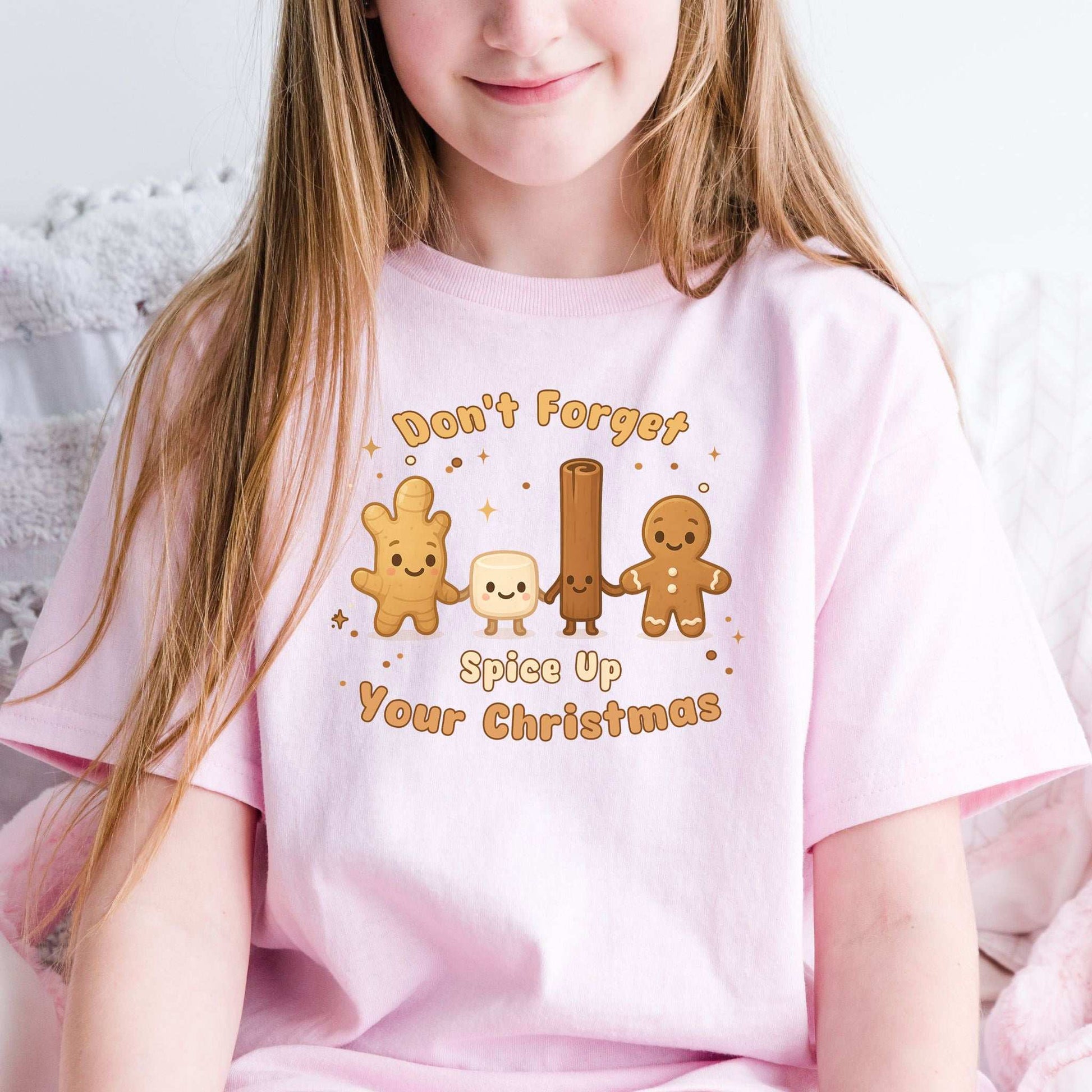 Sweet Holiday Squad Kids T-Shirt – Funny Gingerbread Spice Christmas Tee, Youth Tee