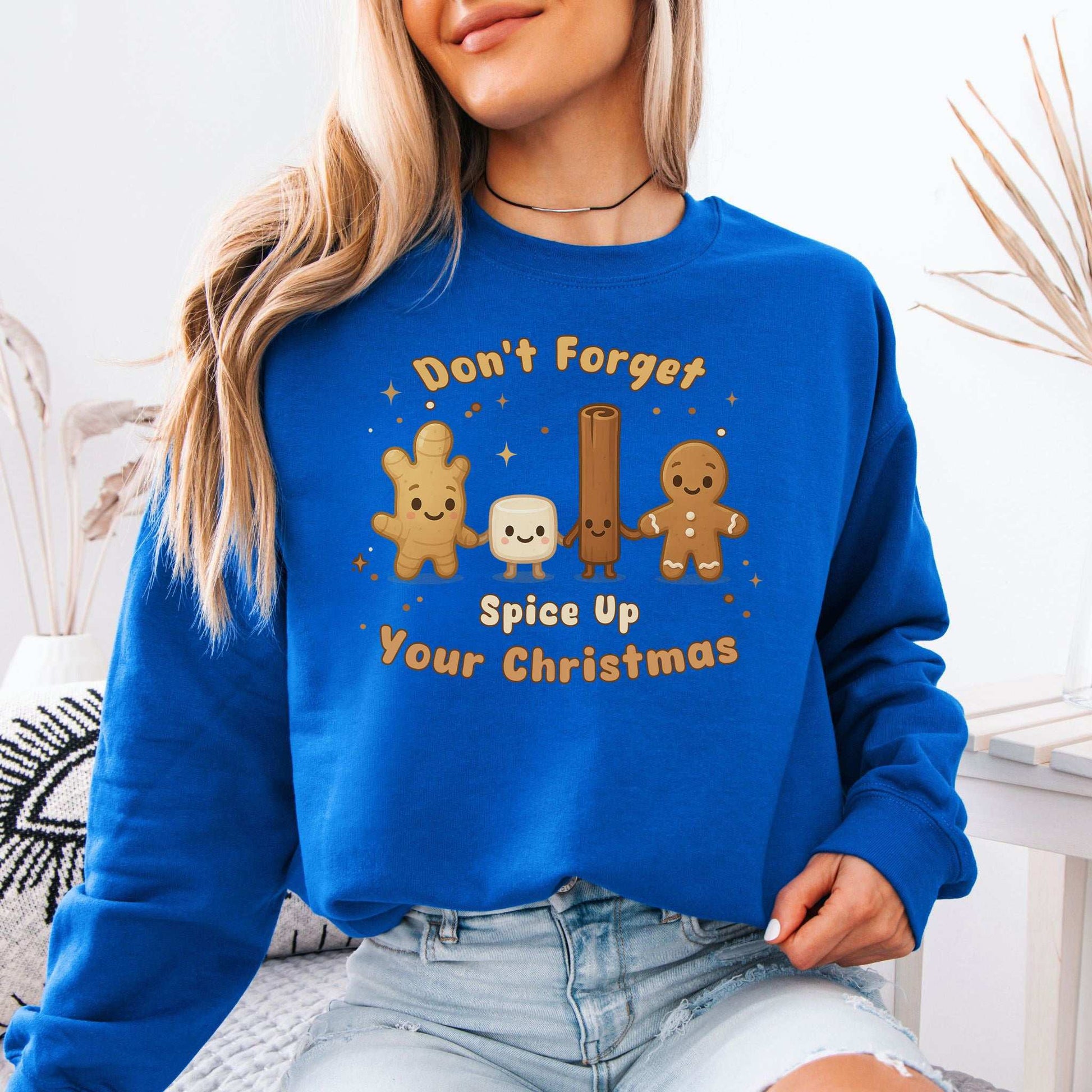Spice Trio Holiday Sweatshirt – Funny Gingerbread & Marshmallow Gift