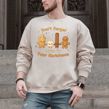Spice Trio Holiday Sweatshirt – Funny Gingerbread & Marshmallow Gift