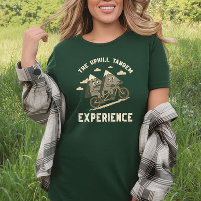 The Uphill Tandem Experience Mountain Cycling T-Shirt