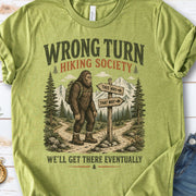 This Way Probably Bigfoot Hiking Humor Trail Sign Gift T-Shirt