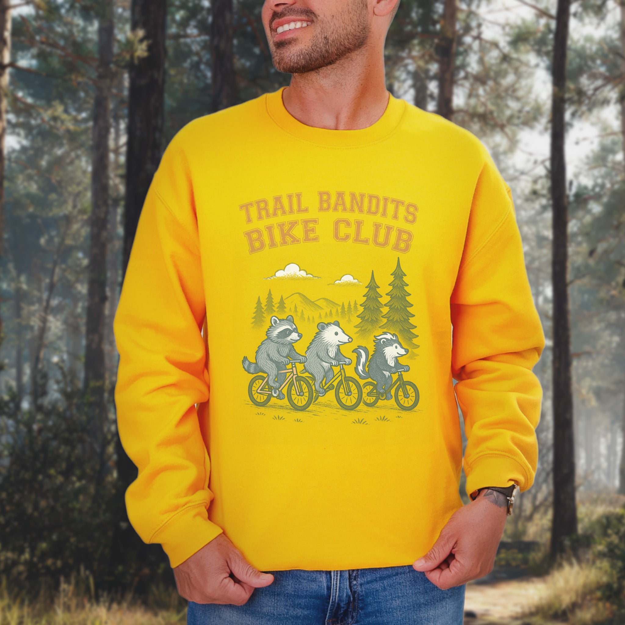 Trail Bandits Bike Club Animal Cycling Sweatshirt