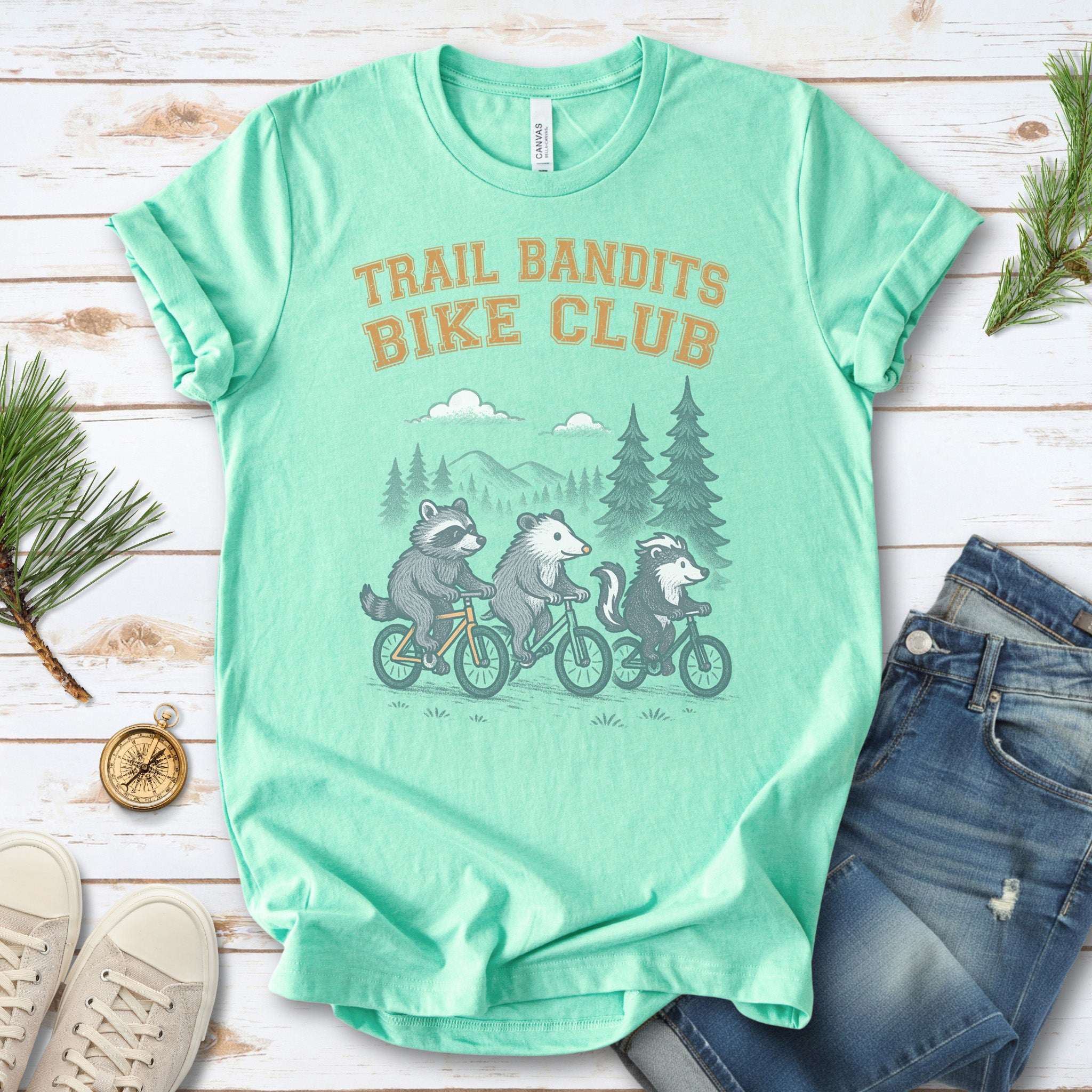 Trail Bandits Bike Club Animal Cycling T-Shirt