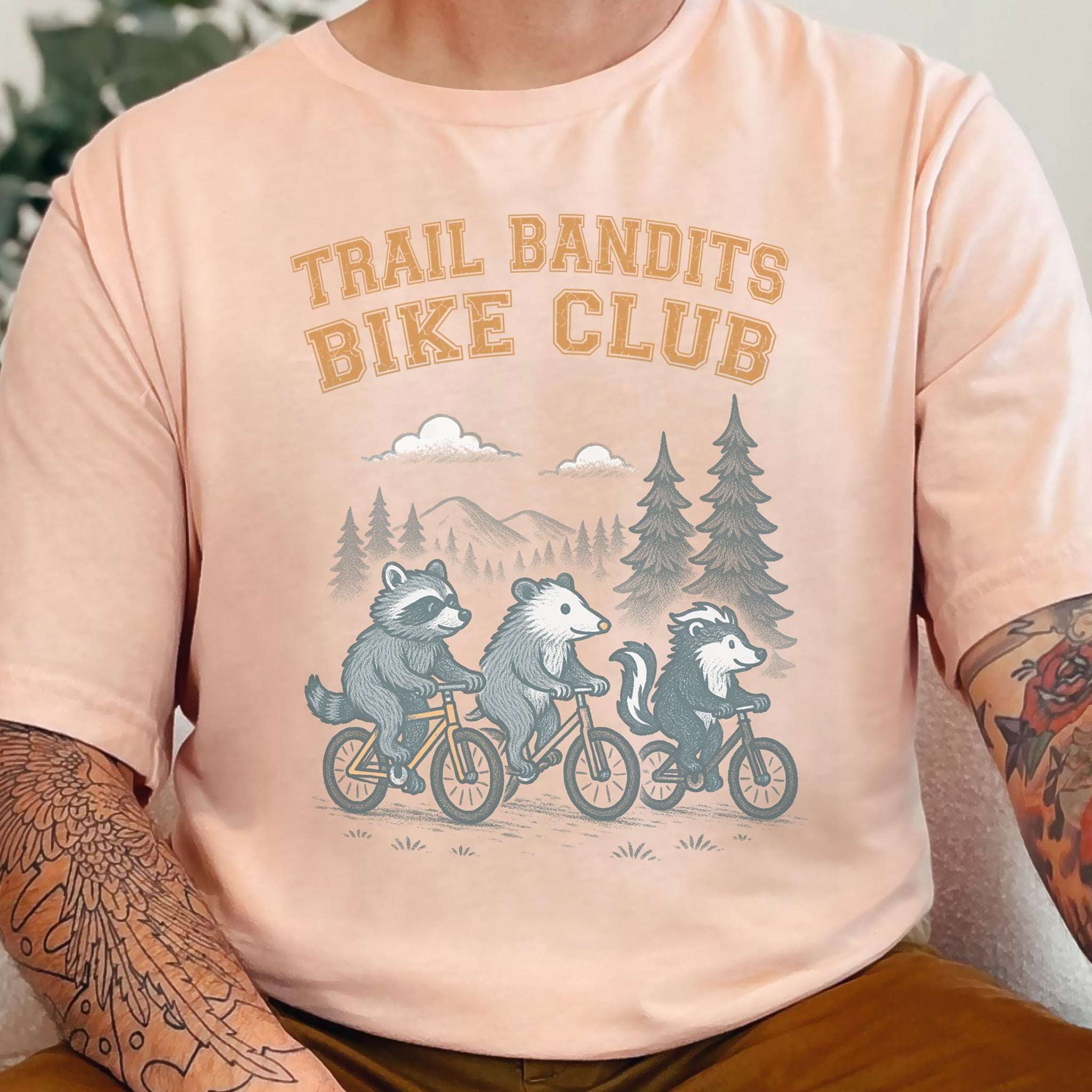 Trail Bandits Bike Club Animal Cycling T-Shirt