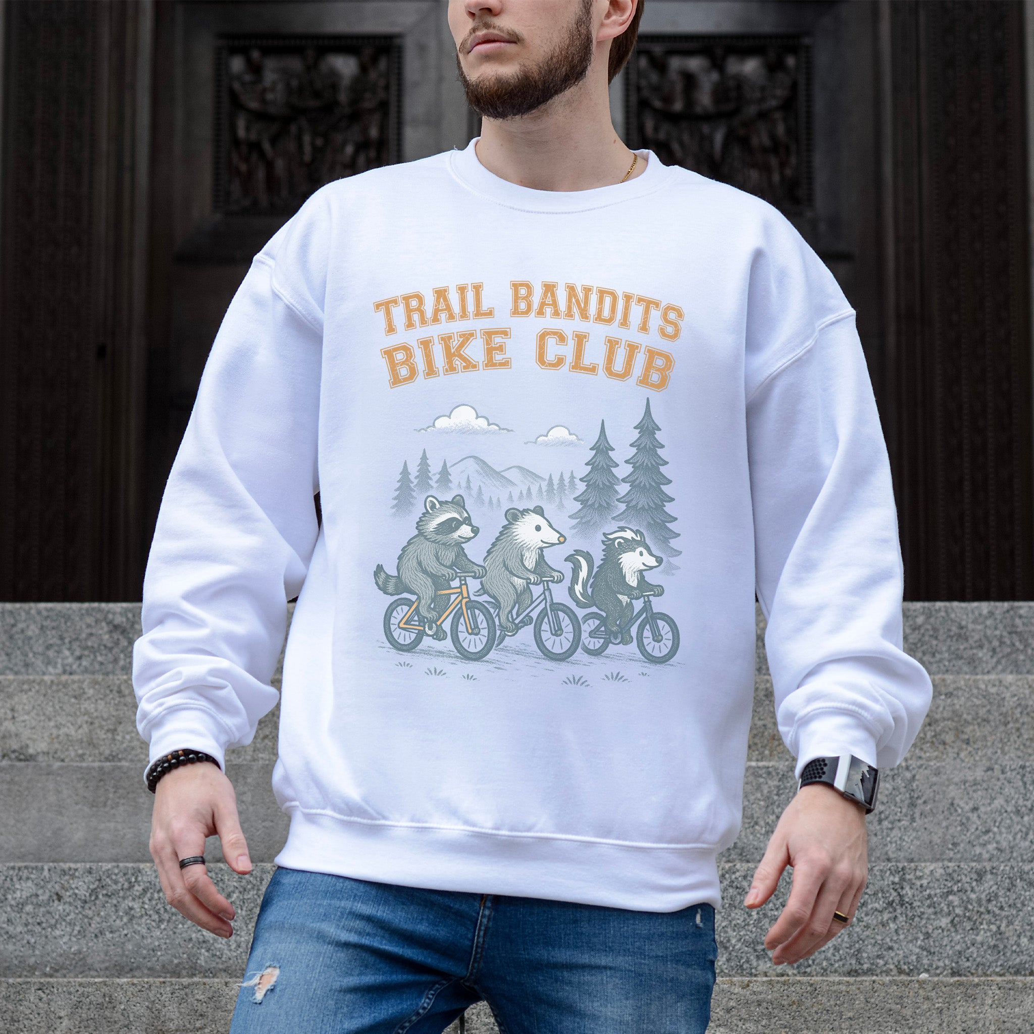 Trail Bandits Bike Club Animal Cycling Sweatshirt