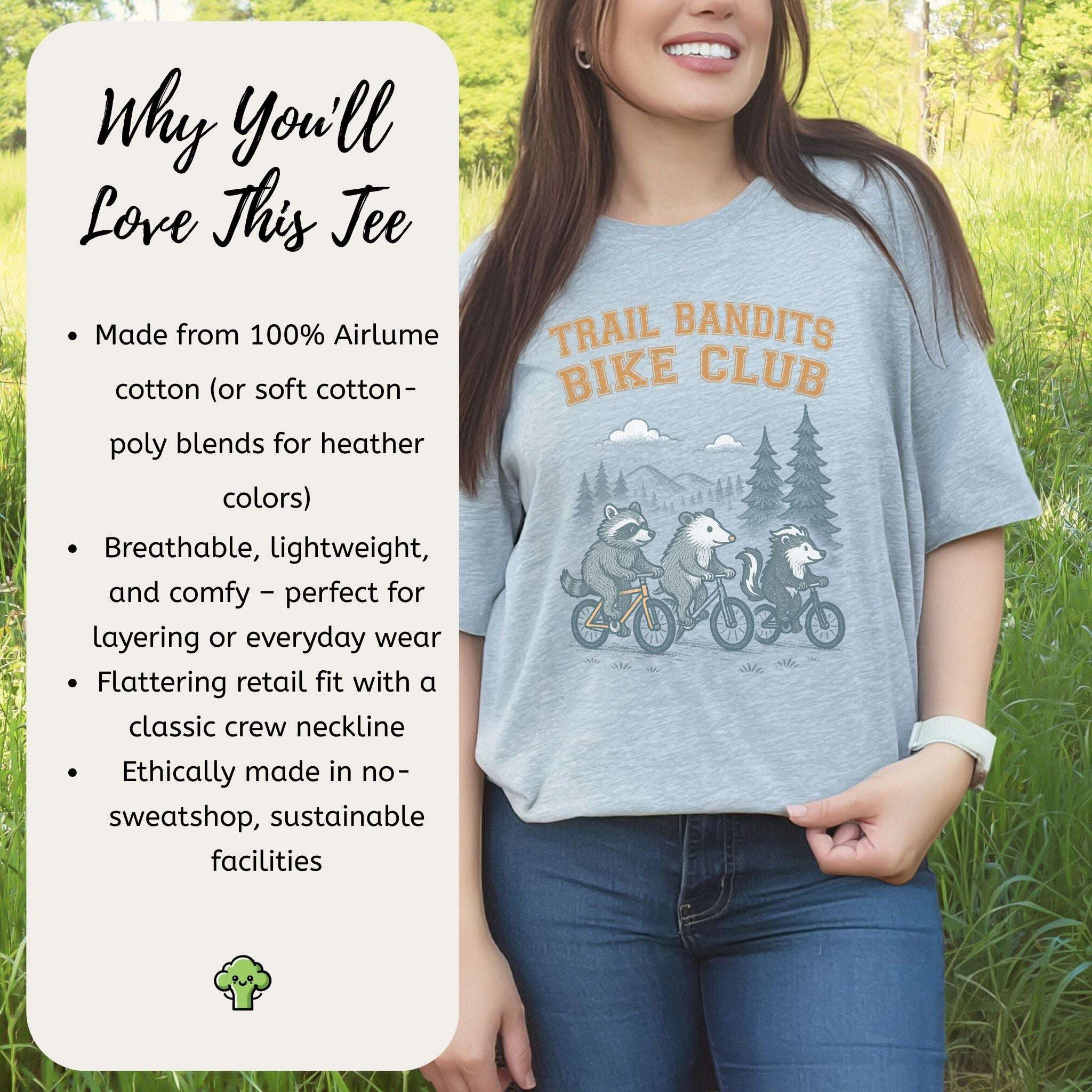 Trail Bandits Bike Club Animal Cycling T-Shirt