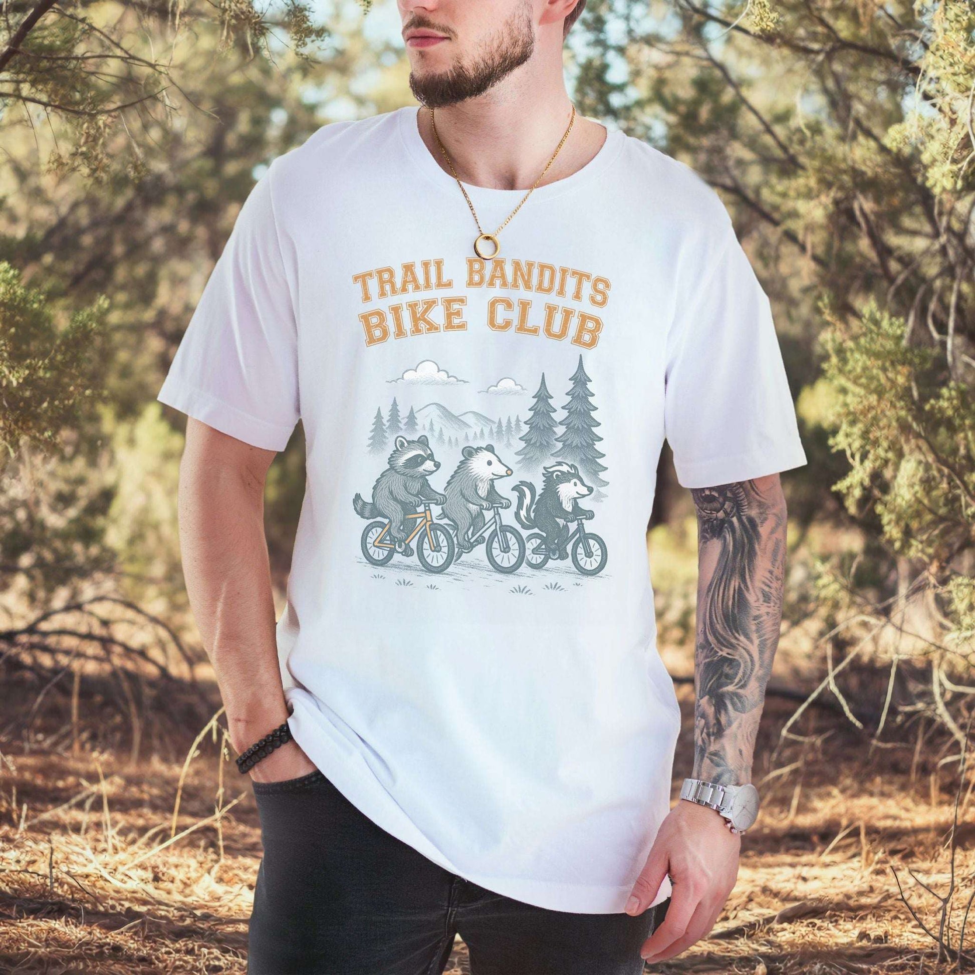 Trail Bandits Bike Club Animal Cycling T-Shirt