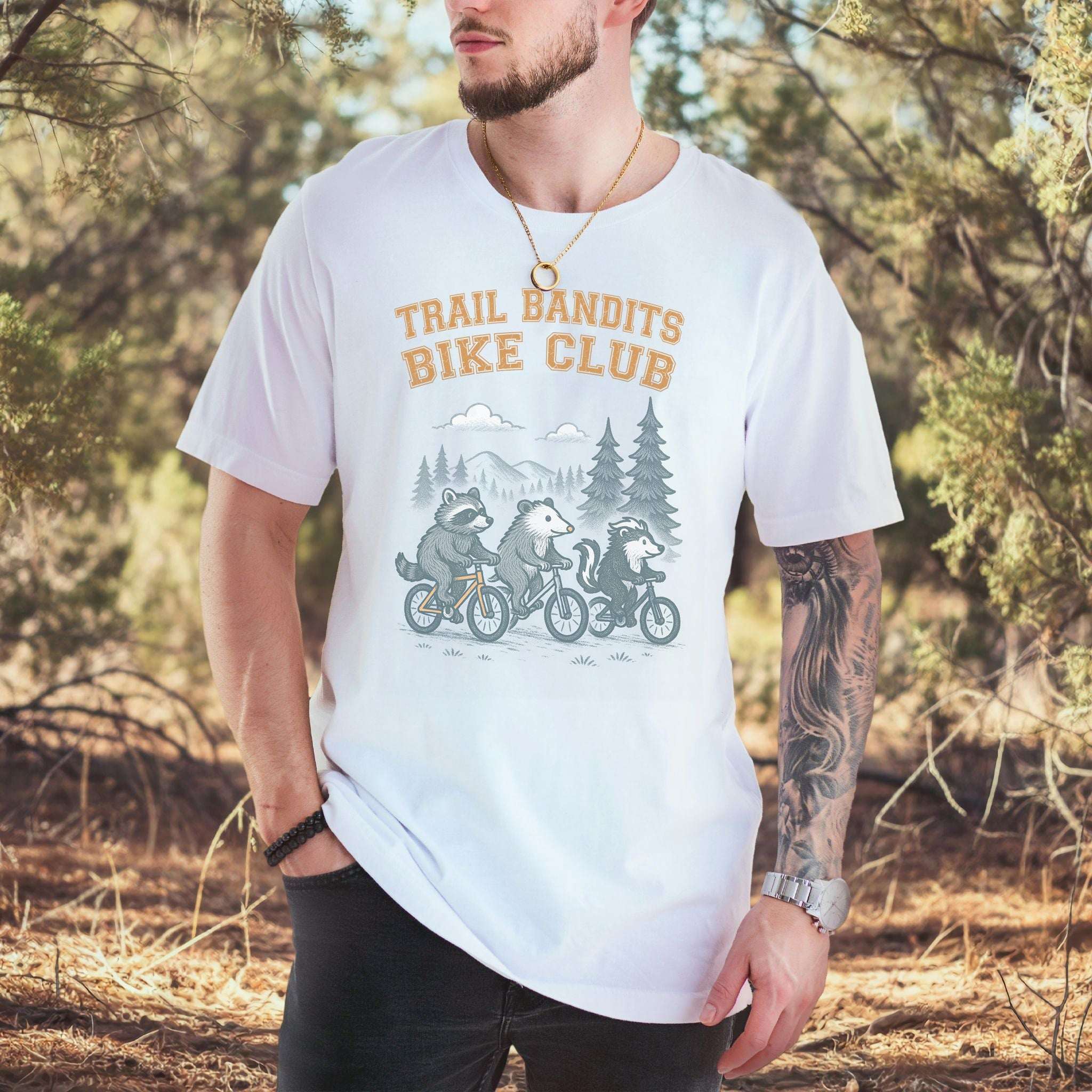 Trail Bandits Bike Club Animal Cycling T-Shirt