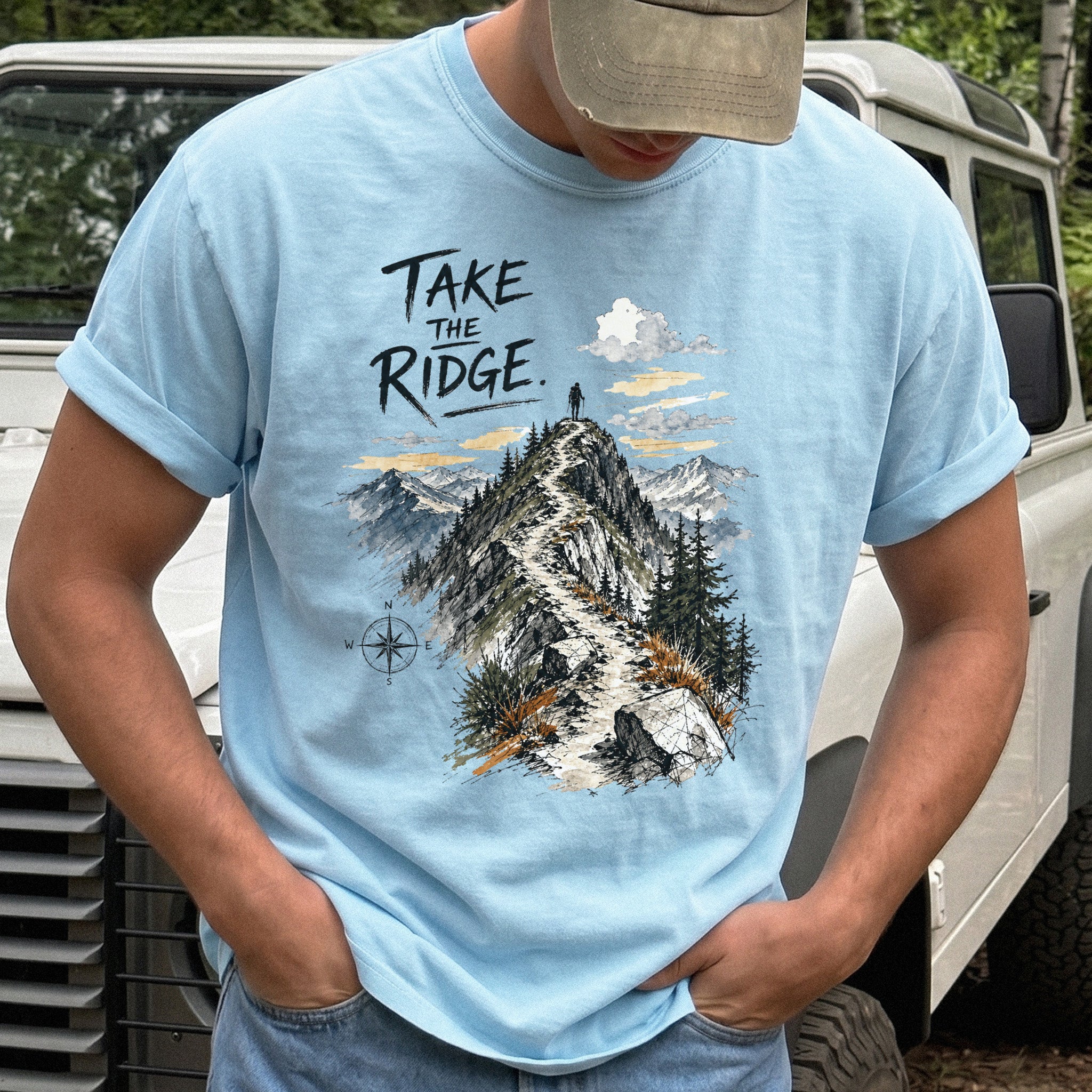 Take the Ridge Comfort Colors Shirt – Mountain Summit Hiking T-Shirt