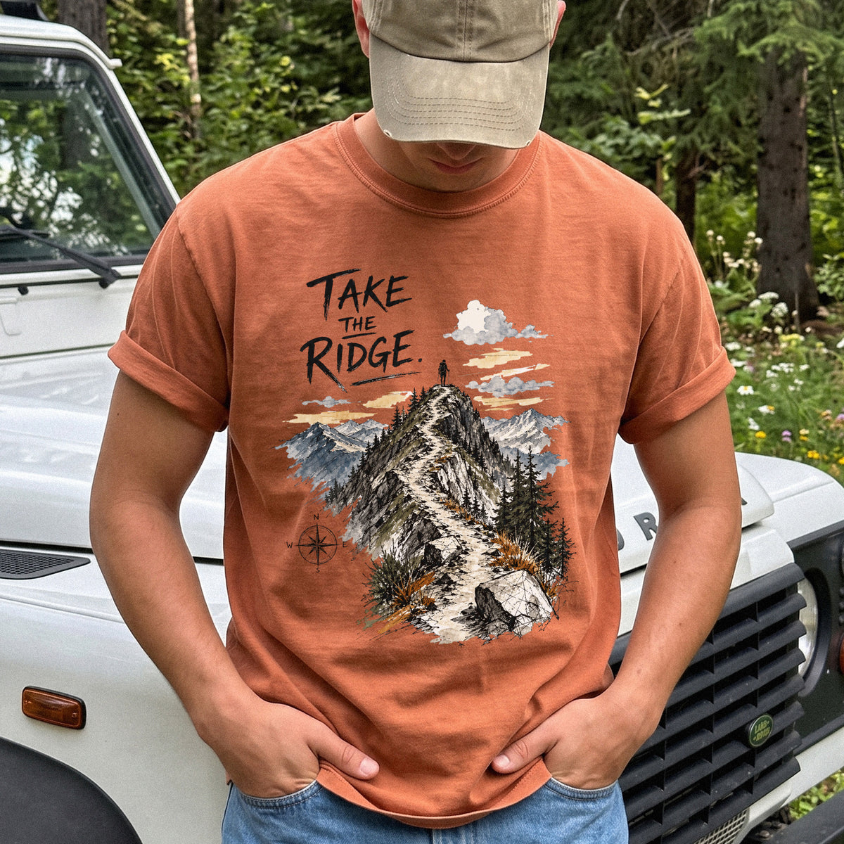 Take the Ridge Comfort Colors Shirt – Mountain Summit Hiking T-Shirt