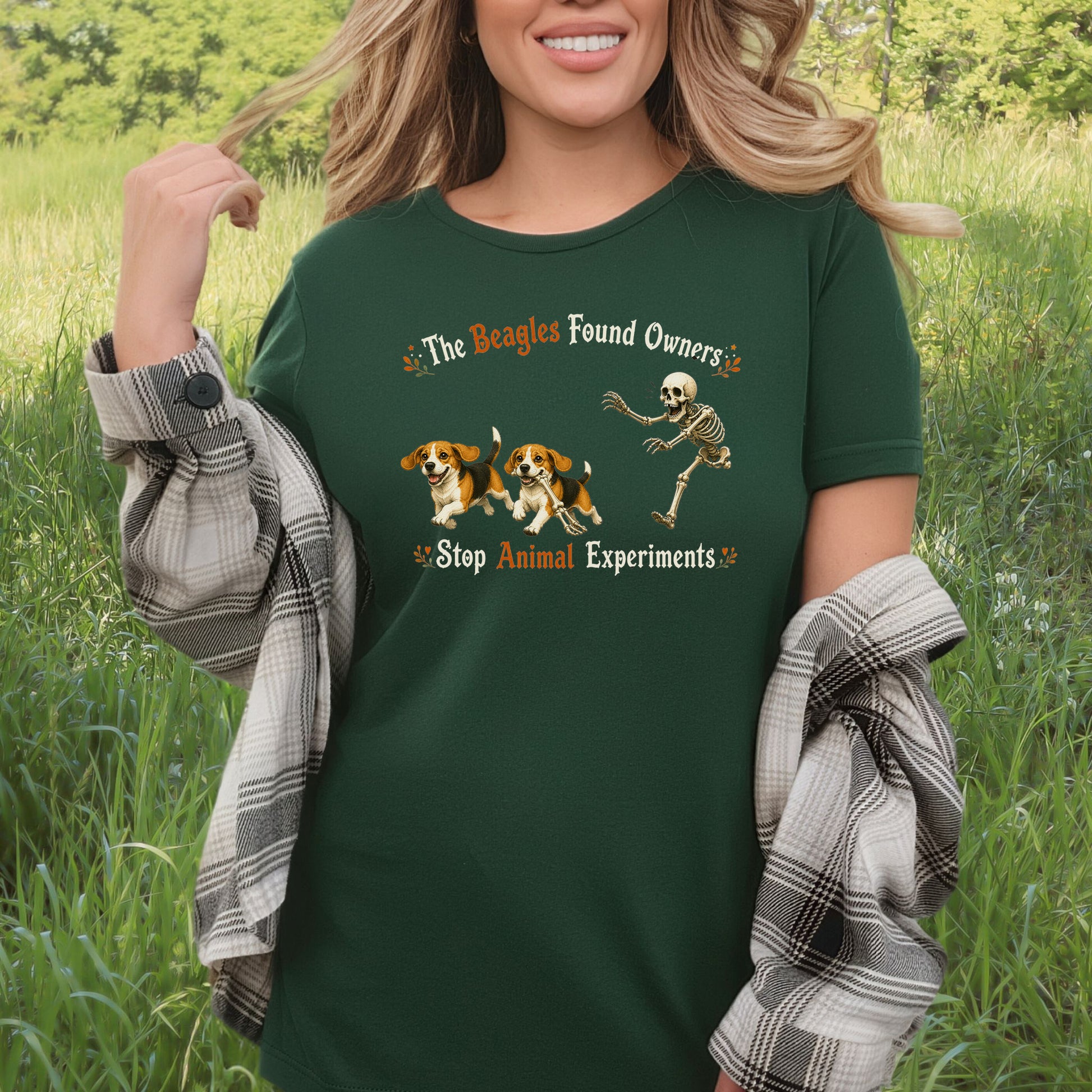 The Beagles Found Owners Stop Animal Experiments Halloween Rescue T-Shirt