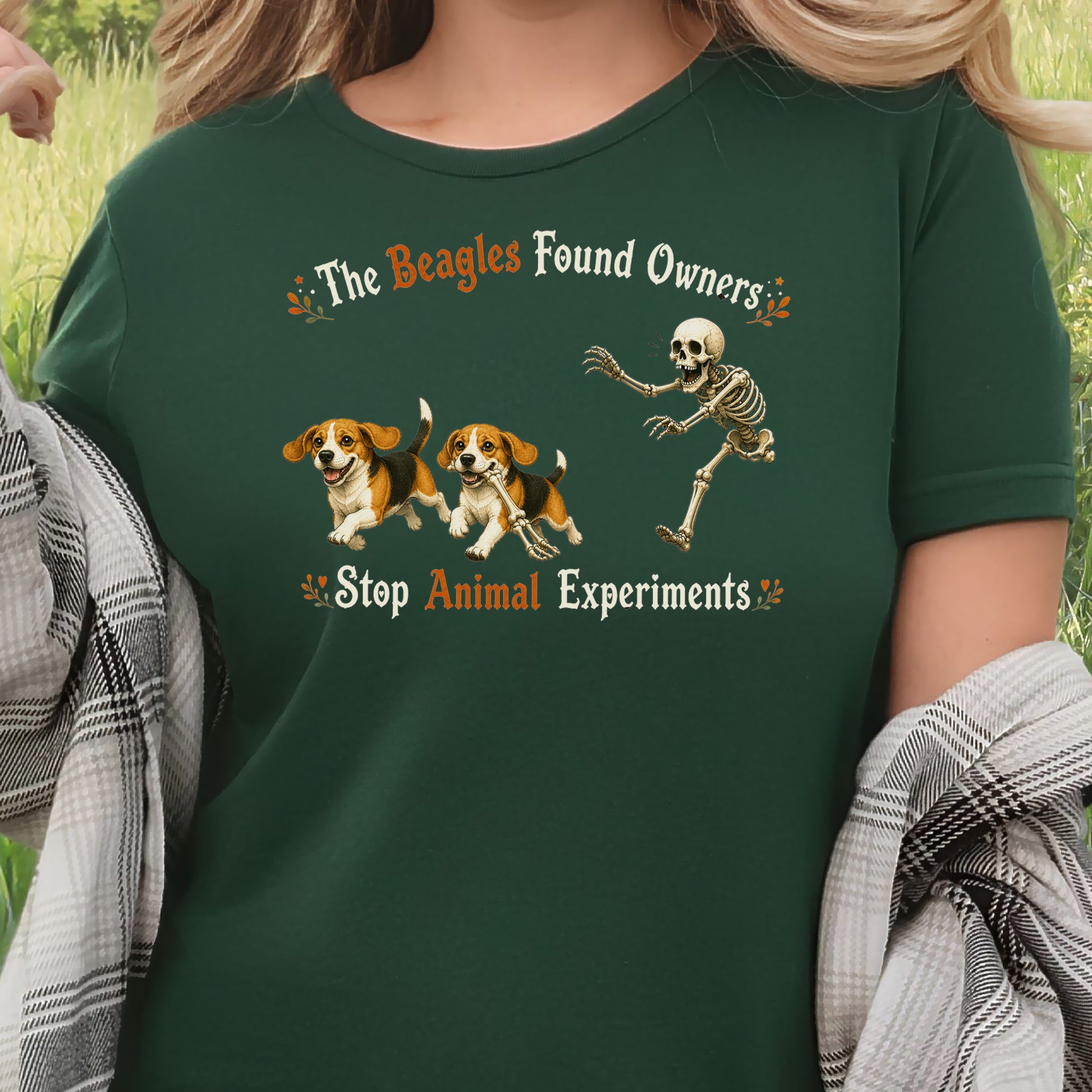 The Beagles Found Owners Stop Animal Experiments Halloween Rescue T-Shirt
