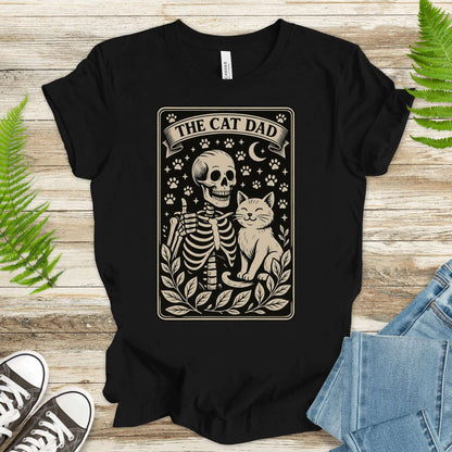 The Cat Dad Skeleton Tarot T-Shirt