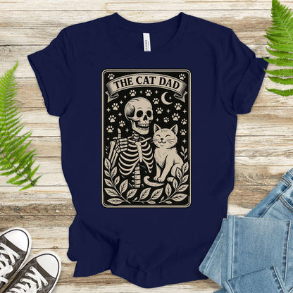 The Cat Dad Skeleton Tarot T-Shirt