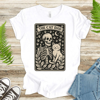 The Cat Dad Skeleton Tarot T-Shirt
