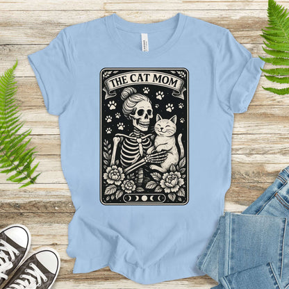 The Cat Mom Skeleton Tarot T-Shirt