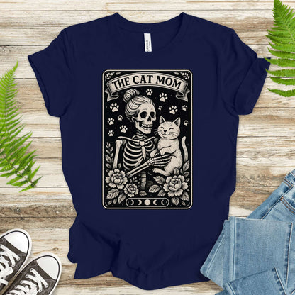The Cat Mom Skeleton Tarot T-Shirt