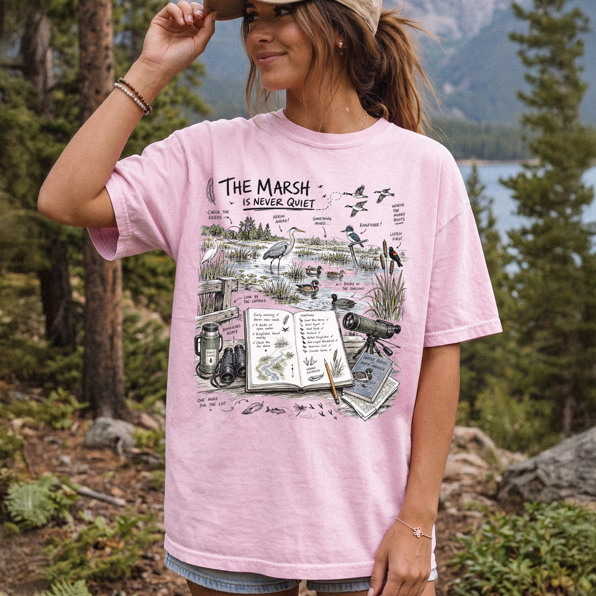 The Marsh Is Never Quiet Comfort Colors Shirt – Water Birds Tee