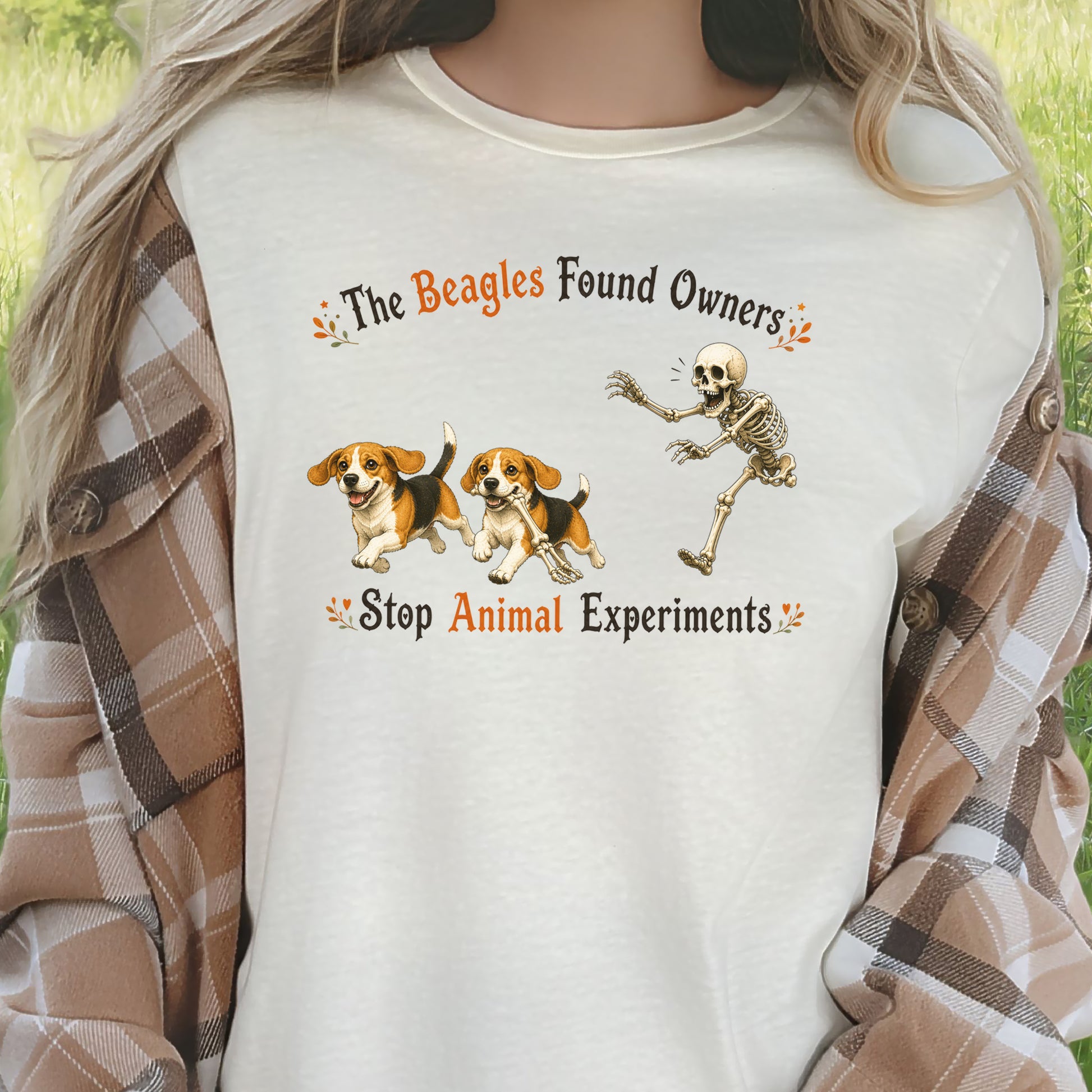 The Beagles Found Owners Stop Animal Experiments Halloween Rescue T-Shirt