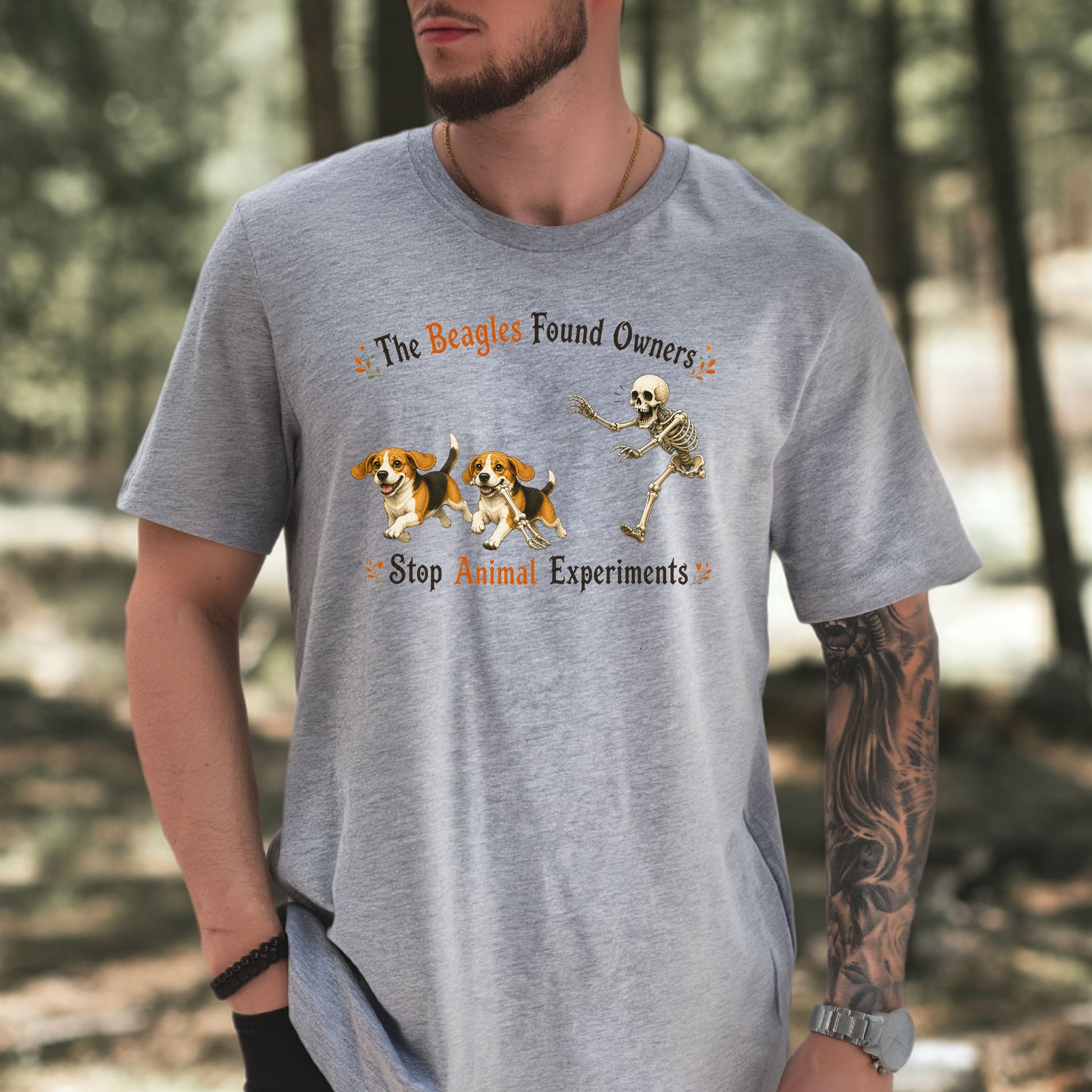 The Beagles Found Owners Stop Animal Experiments Halloween Rescue T-Shirt