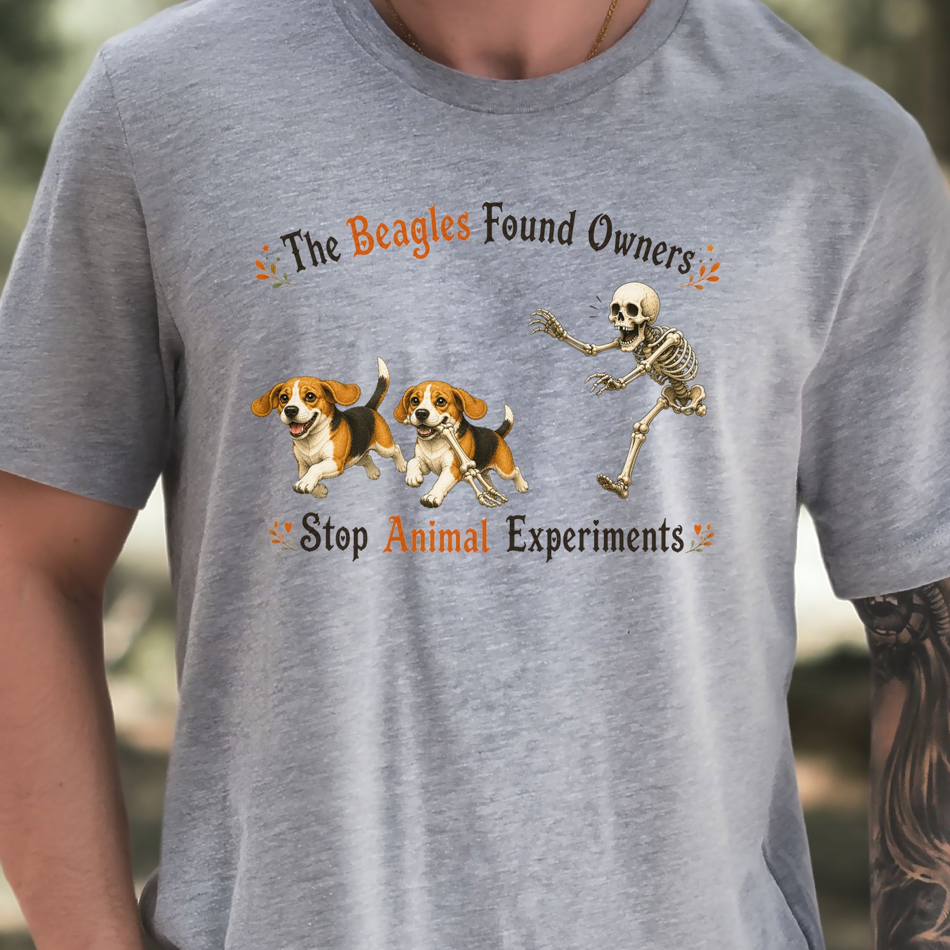 The Beagles Found Owners Stop Animal Experiments Halloween Rescue T-Shirt