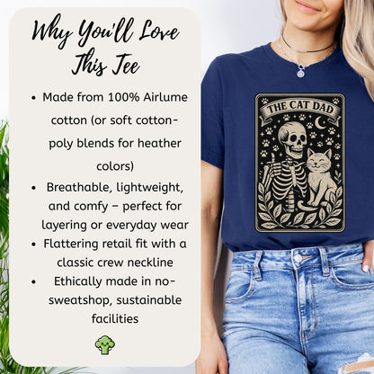 The Cat Dad Skeleton Tarot T-Shirt