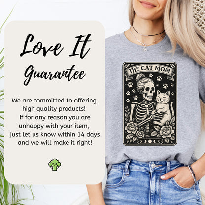The Cat Mom Skeleton Tarot T-Shirt
