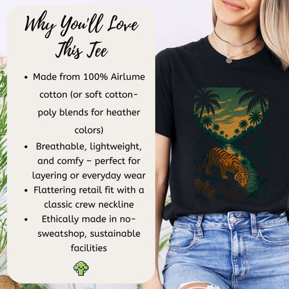 Tiger by Jungle River T-Shirt – Spirit Animal of Strength and Stillness