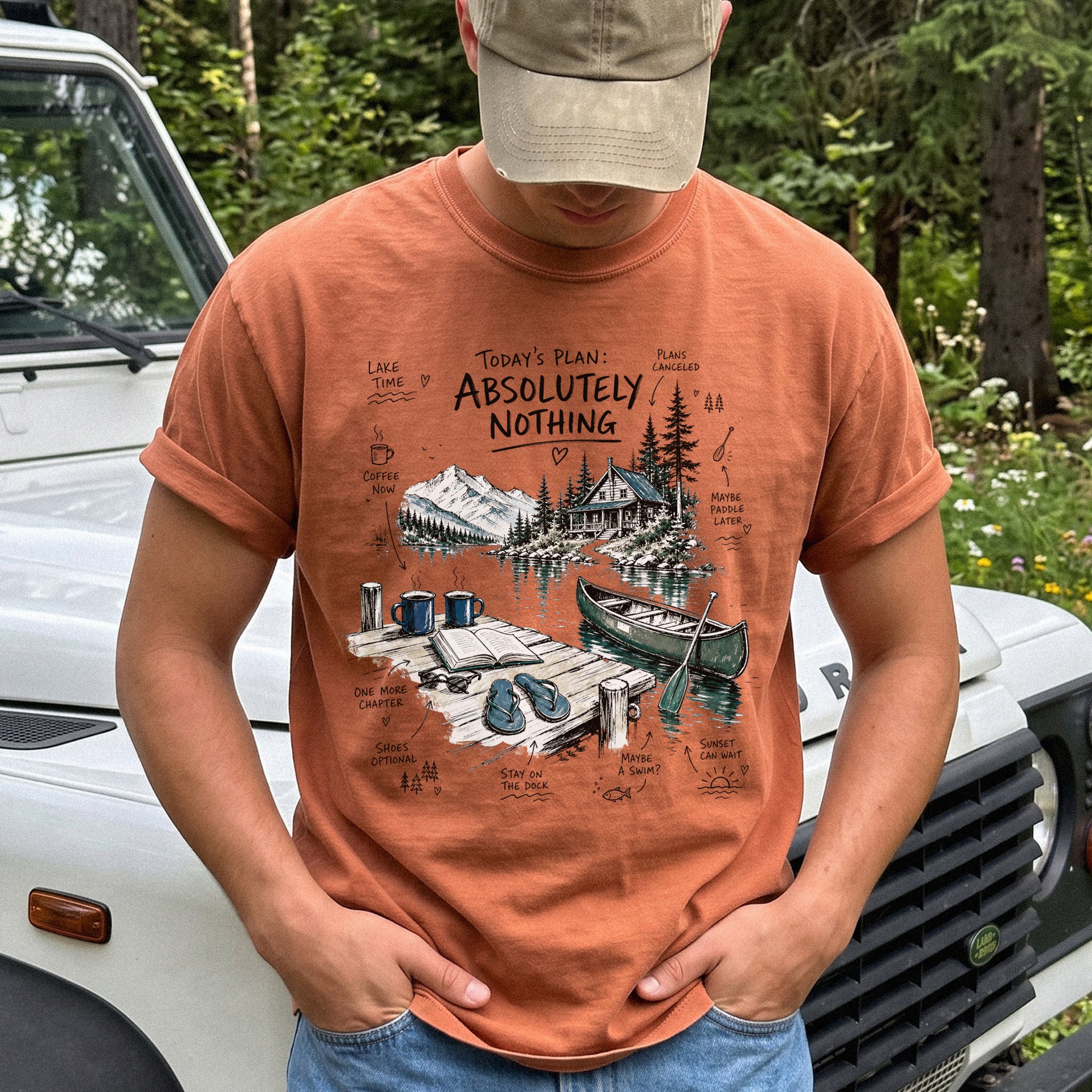 Today’s Plan Absolutely Nothing Comfort Colors Shirt – Lake Life Cabin Tee