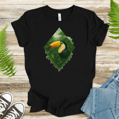 Toucan Jungle Diamond T-Shirt – Tropical Bird Lover Paradise Tee