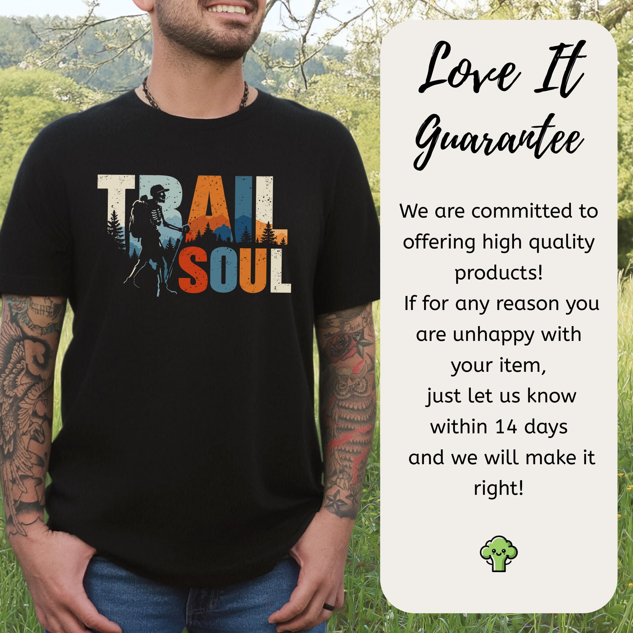 Trail Soul Retro Skeleton Hiking Adventure T-Shirt