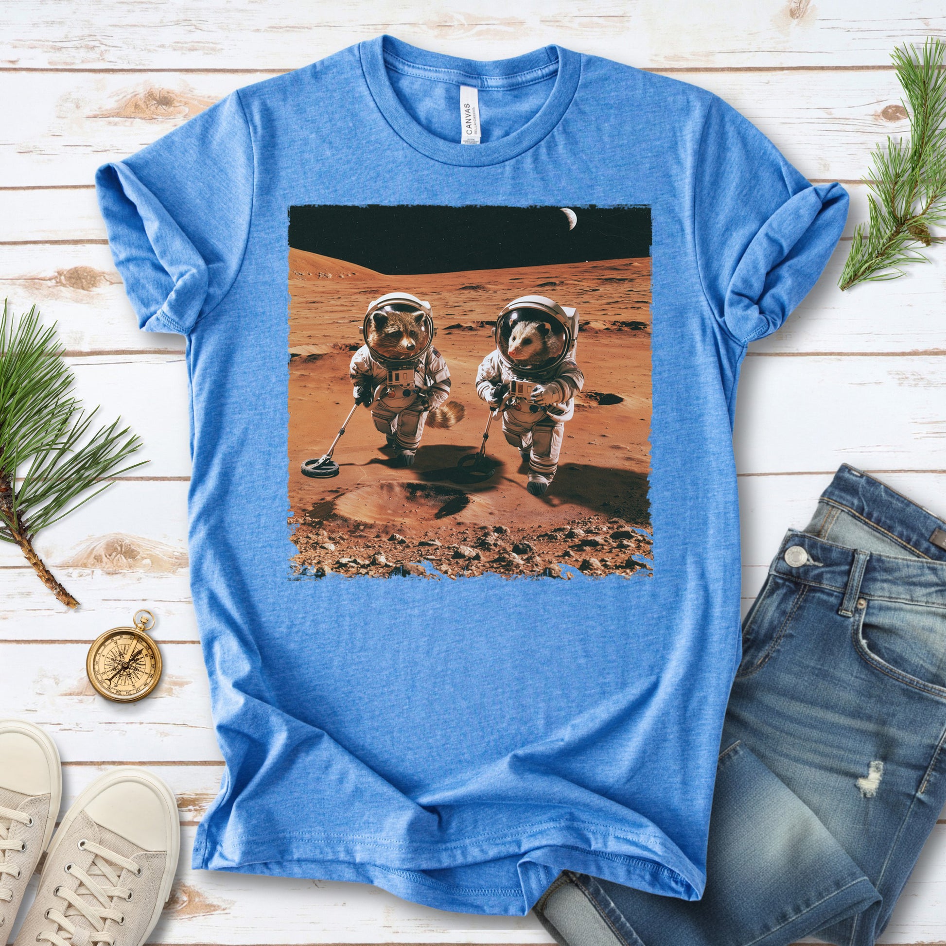 Trash Panda Astronauts Raccoon Possum Mars Explorer Gift T-Shirt
