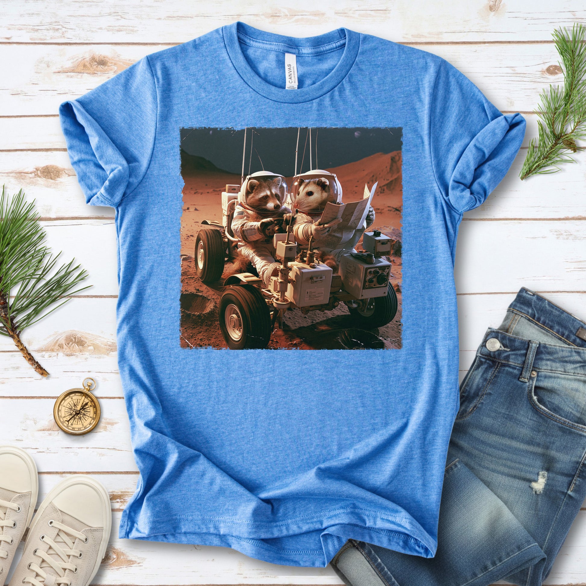 Trash Panda Mission Astronaut Raccoon Possum Space Adventure T-Shirt