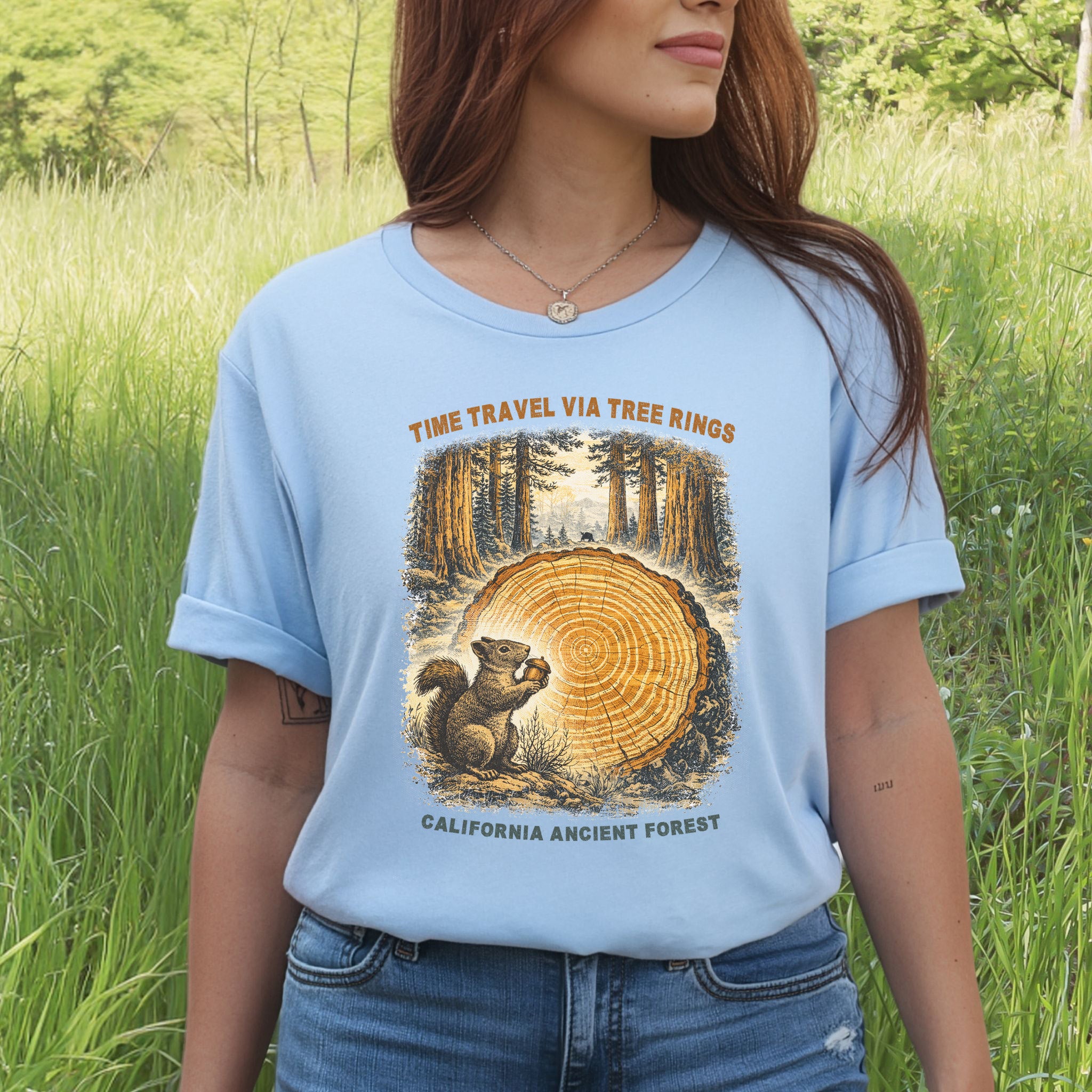 Tree Ring Time Traveler Shirt – California Ancient Forest T-Shirt