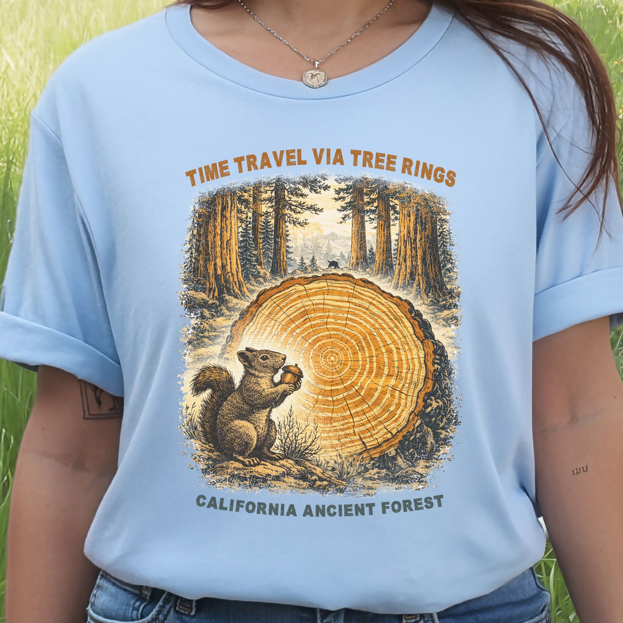 Tree Ring Time Traveler Shirt – California Ancient Forest T-Shirt