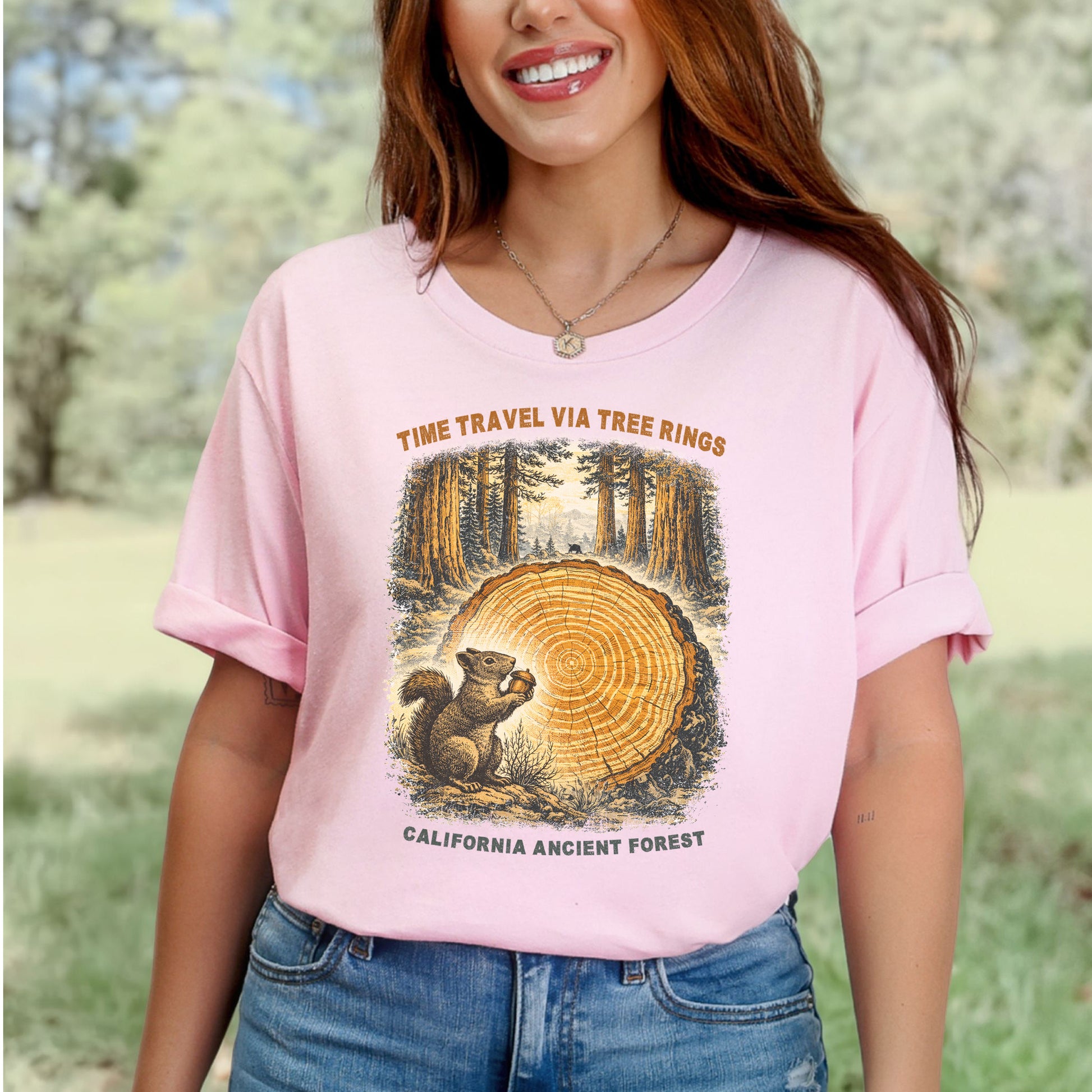 Tree Ring Time Traveler Shirt – California Ancient Forest T-Shirt