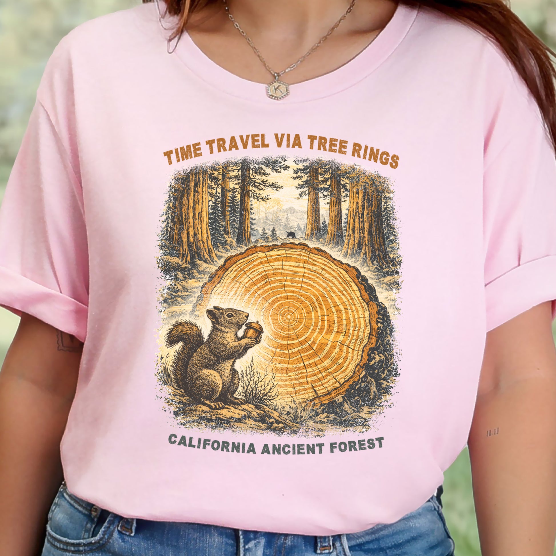 Tree Ring Time Traveler Shirt – California Ancient Forest T-Shirt