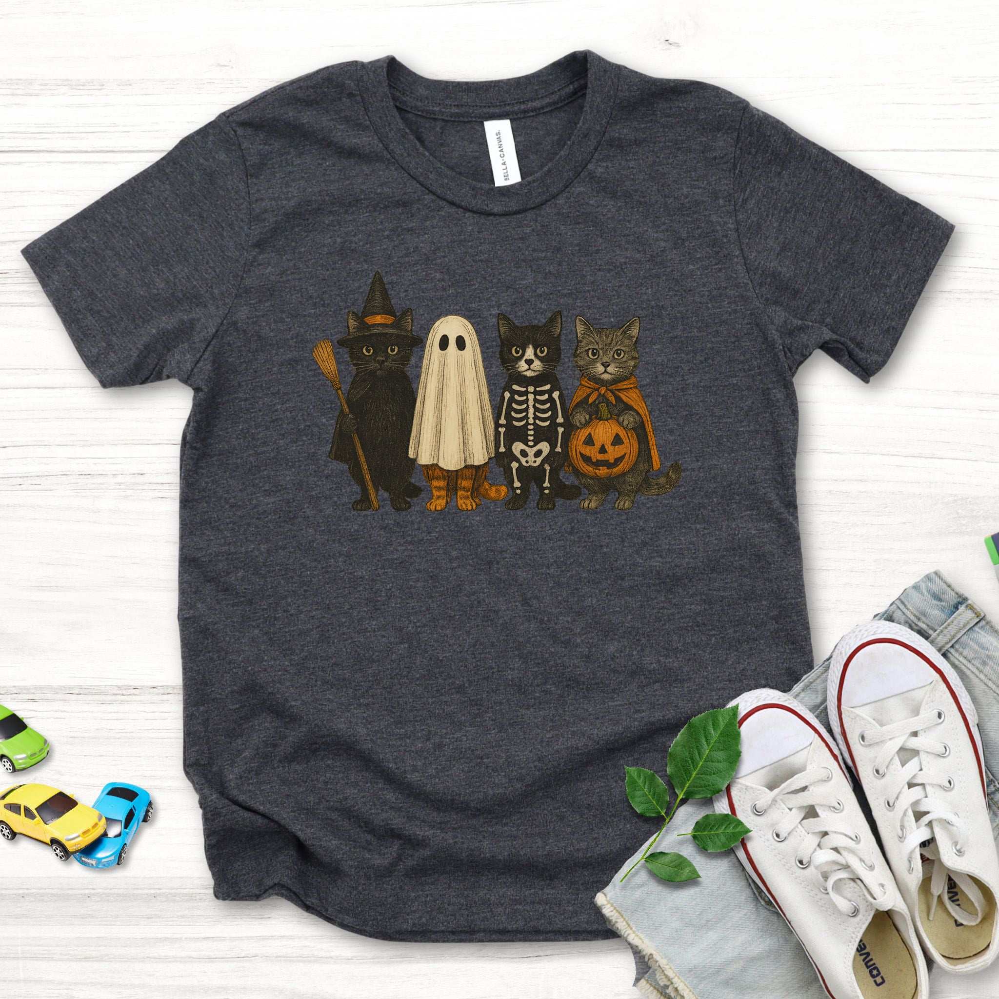 Trick-or-Cats Youth T-Shirt – Halloween Costume Cat Squad