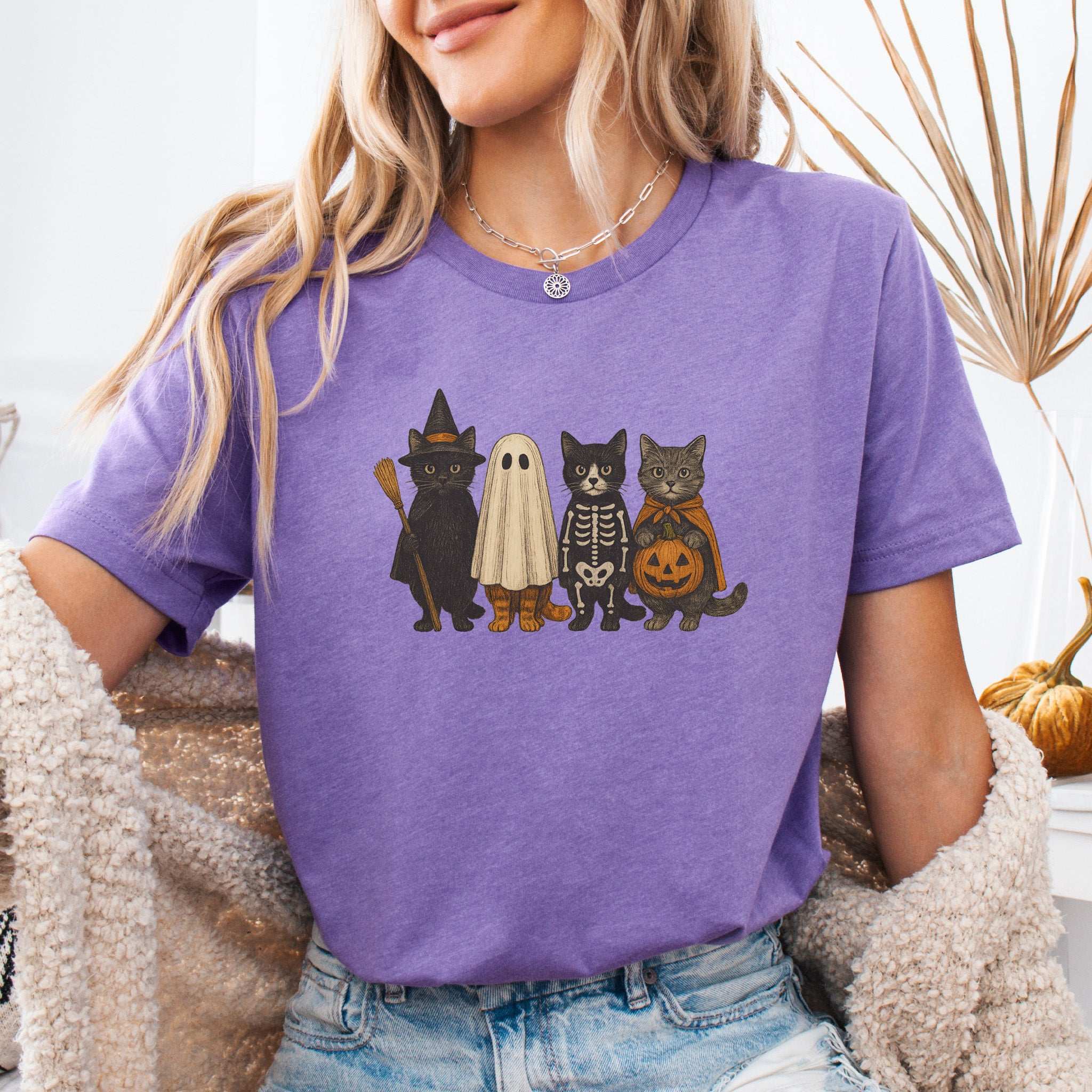 Trick-or-Cats T-Shirt – Cute Halloween Cat Costume Squad Tee